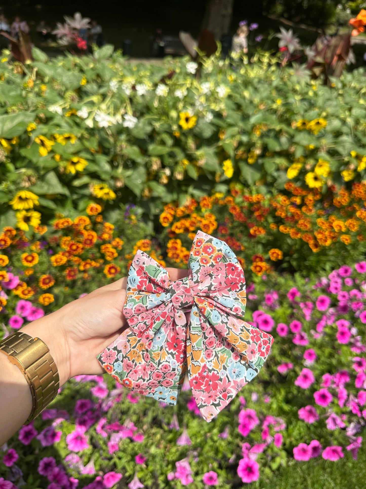 Bright summer - pet sailor bow