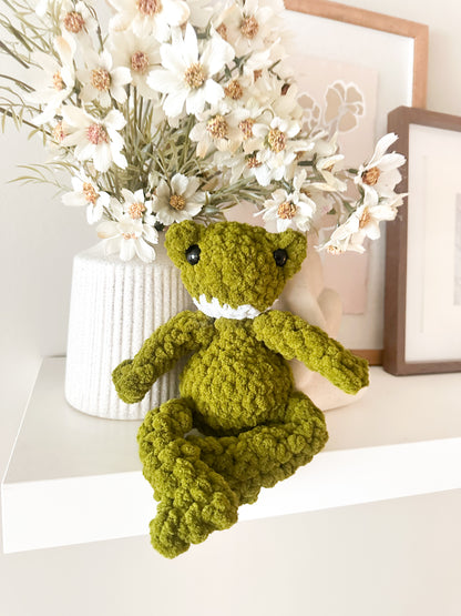 Crochet frog teddy