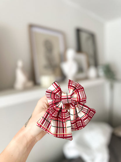 Christmas - pet sailer bow