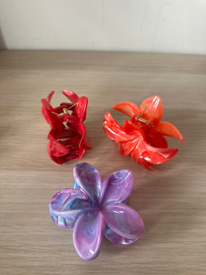 Claw clips - flower