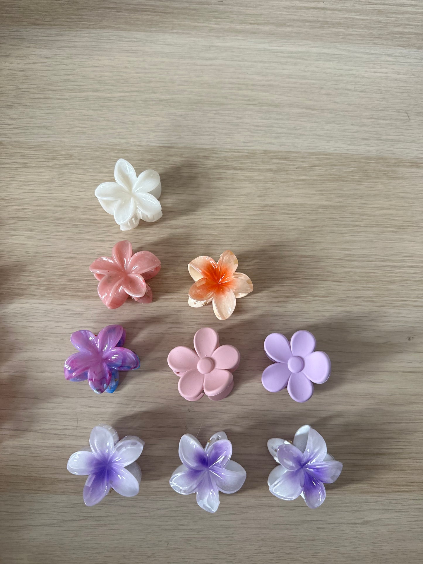 Claw clips - flower